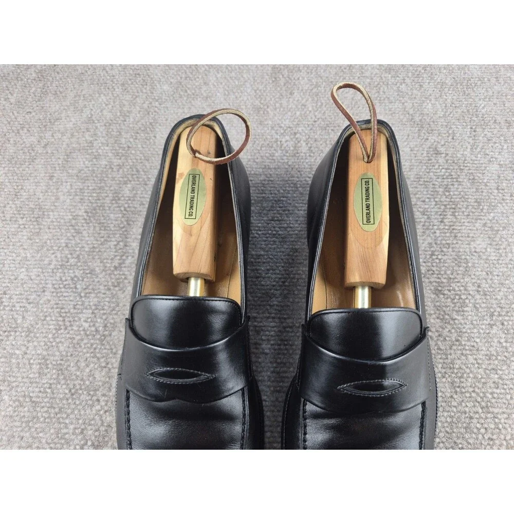 Gravati For Richards Store Shoes Men Sz 10M Black Leather Loafers Made in Italy